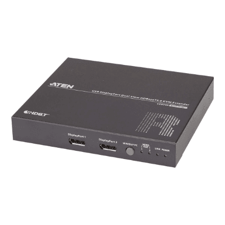 Aten CE924 USB DisplayPort Dual View HDBaseT 2.0 KVM Extender, 4K@100m for Single View · Aten · USB DisplayPort Dual View HDBaseT 2.0 KVM Extender, 4K@100m for Single View – nuotrauka 1