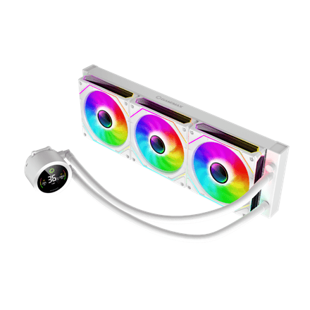 Gamemax CPU Liquid Cooler | ICEBURG 360 DIGITAL WH | White – nuotrauka 1