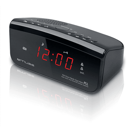 Muse | Clock radio PLL | M-12CR | Alarm function | Black – nuotrauka 1