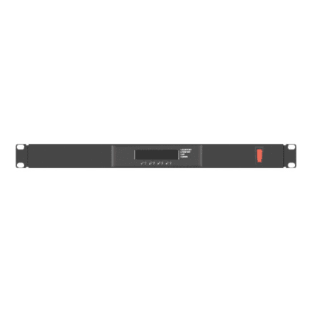 Lanberg 19" fan unit/ventilation panel with LCD 4 fans + thermostat 230V · AK-1503-B · Black – image 1