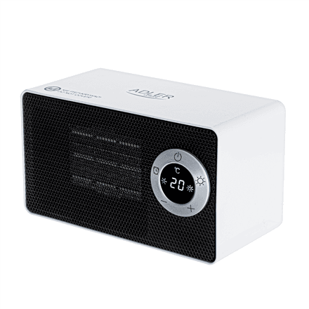 Adler | AD 7746 | Ceramic fan heater | 1000 W | Number of power levels 2 | White – nuotrauka 1