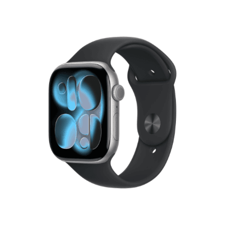 Apple Watch Series 11 GPS 46mm Space Grey Aluminium Case with Black Sport Band - M/L | Apple – nuotrauka 1