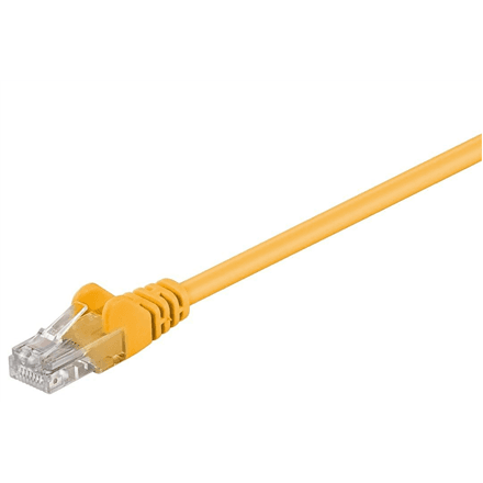 Goobay | CAT 5e patch cable, U/UTP | 95556 | Yellow RJ45 male (8P8C) | RJ45 male (8P8C) – nuotrauka 1