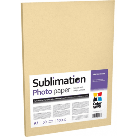 PSM100050A3 | 100 g/m² | A3 | A3 | Photo Paper sublimation 50 pcs. – nuotrauka 1