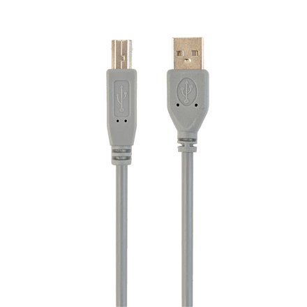 Cablexpert CCP-USB2-AMBM-6G USB 2.0 A-plug B-plug 6ft cable, grey color · Cablexpert · CCP-USB2-AMBM-6G – nuotrauka 1