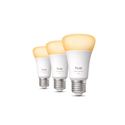 Philips Hue WA 810 A60 3P EU | E27 | 6 W | Warm to cool white light | Bluetooth, Zigbee – nuotrauka 1