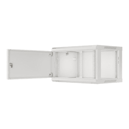 Lanberg Rack cabinet 19" wall-mount 6U/600x450 for self-assembly with metal door (flat pack) – nuotrauka 1