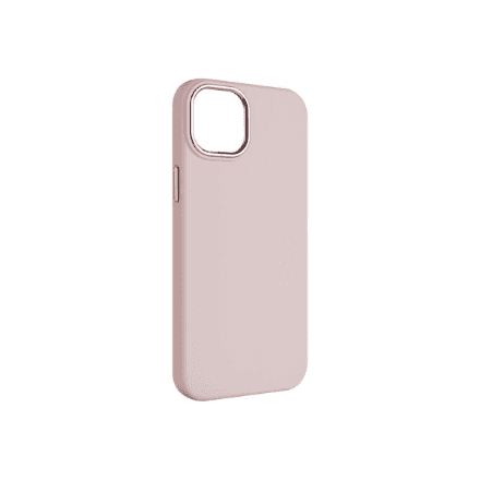 Fixed | MagFlow | Back cover | Apple | iPhone 15 Plus | Liquid silicon | Pink – image 1