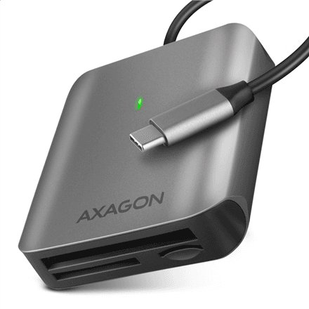 AXAGON Aluminum high-speed USB-C 3.2 Gen 1 memory card reader, 3 slots | CRE-S3C – image 1