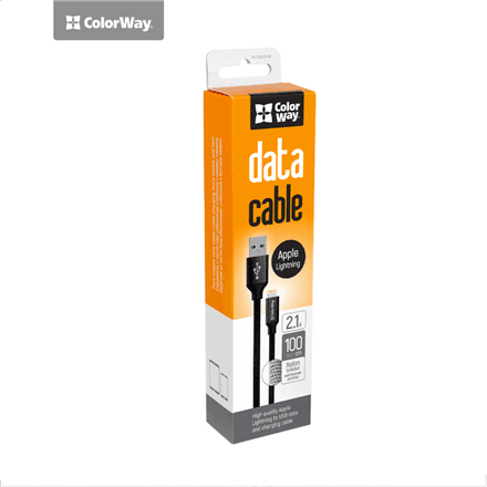ColorWay | Data Cable | Apple Lightning | Charging cable | 2.1 A – image 1