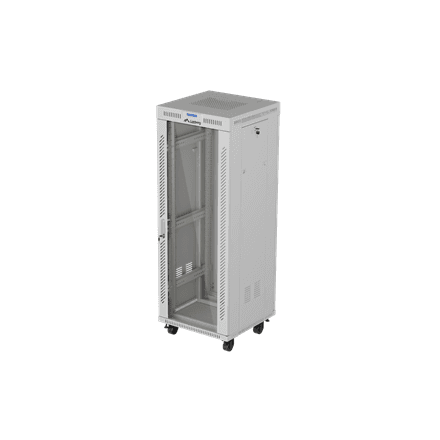 Lanberg Rack cabinet free-standing 32U/600x600 (flat pack) with glass door LCD V2 · FF01-6632-12SL · 19" cm – nuotrauka 1