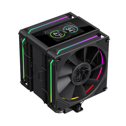 Gamemax CPU Air Cooler | SIGMA 620 LCD BK | Black – nuotrauka 1