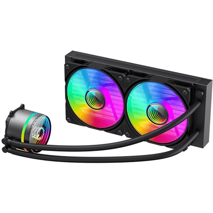 Gamemax CPU Liquid Cooler | ICEBURG 240 INFINITY | Black – nuotrauka 1