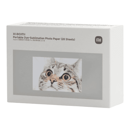 Xiaomi Portable Dye-Sublimation Photo Paper (20 Sheets) | 2x3-inch – nuotrauka 1