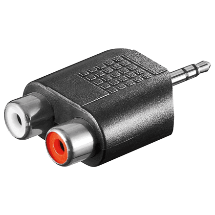 Goobay | RCA adapter. AUX jack 3.5 mm male to 2 stereo female | 11604 – nuotrauka 1