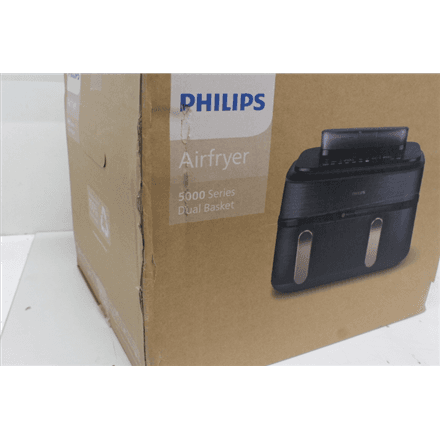 SALE OUT. Philips NA552/00 5000 Series Dual Steam Airfryer, 9 L, Black · Philips Dual Steam Air Fryer · NA552/00 5000 Series – nuotrauka 1
