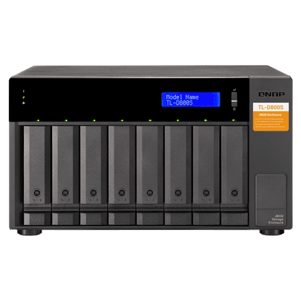 QNAP High-performance desktop SATA 6Gbps JBOD storage enclosure | TL-D800S – nuotrauka 1