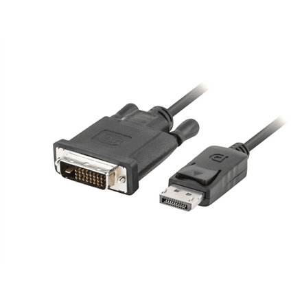 Lanberg Cable | CA-DPDV-10CU-0018-BK | DisplayPort to DVI-D | 1.8 m – image 1
