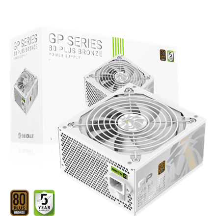 Gamemax PSU | GP 650B WH | 650 W | Bronze | White | Non-Modular – nuotrauka 1
