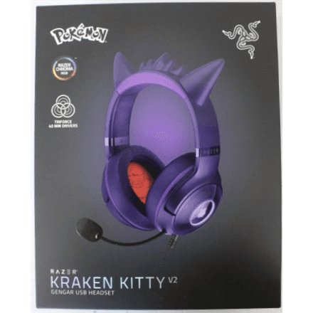 SALE OUT. Razer Kraken Kitty V2 Headset, Pokémon Gengar Ed. · Razer Headset · Kraken Kitty V2 – nuotrauka 1