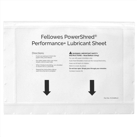 Fellowes Shredder oil sheets 10 pcs – nuotrauka 1