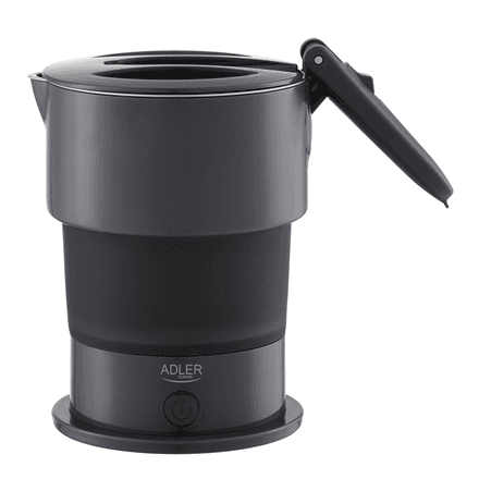 Adler Silicon Travel Kettle | AD 1377 | Travel Kettle | 600 W | 0.6 L | Silicon | Grey – image 1