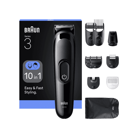 Braun 10in1 Hair Clipper Set · All-in-One Series 3 AIO3560 · Cordless – nuotrauka 1