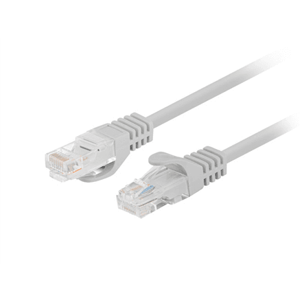 Lanberg | Patchcord CAT.6 UTP Fluke Passed | PCU6-10CC-0025-S | 0.25 m | Grey – nuotrauka 1