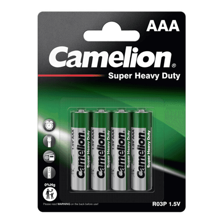 Camelion | R03P-BP4G | AAA/LR03 | Super Heavy Duty | 4 pc(s) – nuotrauka 1