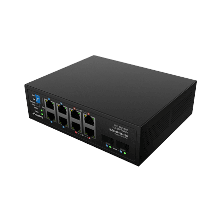 Lanberg Switch PoE 4xBT 4xAT 4xSFP Din Unmanagment Gigabit Ethernet – nuotrauka 1
