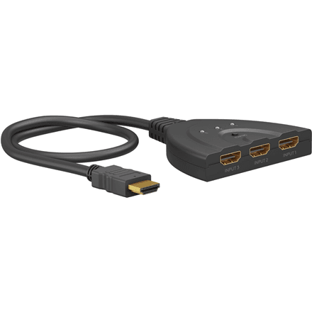 Goobay HDMI Switch 3 to 1 (4K @ 30 Hz) – nuotrauka 1