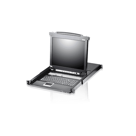 Aten 8-Port PS/2-USB VGA 19" LCD KVM Switch with Daisy-Chain Port and USB Peripheral Support – image 1