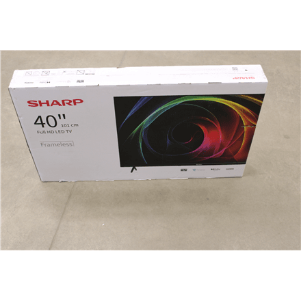 SALE OUT. Sharp 40HA1205E | 40 | FHD | Black | DAMAGED PACKAGING – nuotrauka 1
