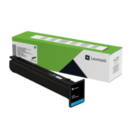 Lexmark 77L2HC0 Cyan High Capacity Return Programme Toner Cartridge (46.9K Pages) for Lexmark CS963, CX961, CX962, CX963 Printers | Lexmark – nuotrauka 1