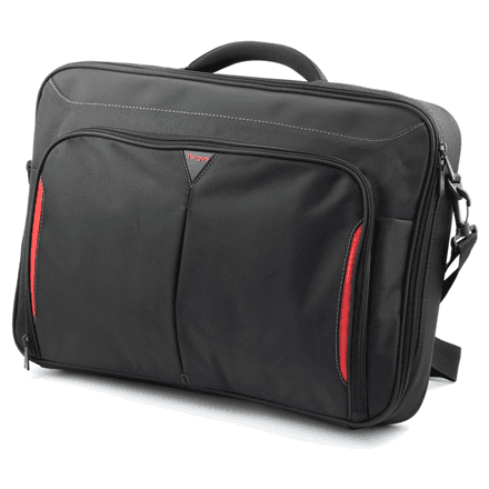 Targus | Clamshell Laptop Bag | CN418EU | Briefcase | Shoulder strap | Black/Red – nuotrauka 1