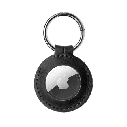Fixed | Case for AirTag | Genuine cowhide | Black – nuotrauka 1