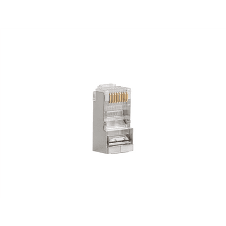 Lanberg | RJ45 CAT.6 FTP Plug 8P8C PASS Through Type, 100 pcs | PLS-6000EZ | Transparent – image 1