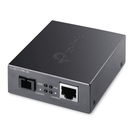 TP-LINK | VDM Media Converter with 1-Port PoE | TL-FC111PB-20 | 10/100M RJ45 port – nuotrauka 1