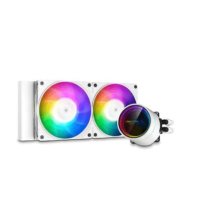 Deepcool | CASTLE 240EX A-RGB | White | Intel, AMD | CPU Liquid Cooler – nuotrauka 1