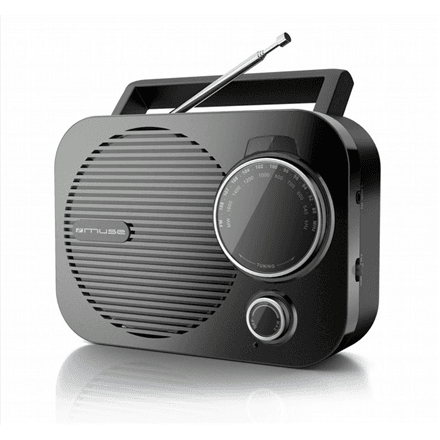 Muse | M-050 R | Portable radio | AUX in | Black – nuotrauka 1