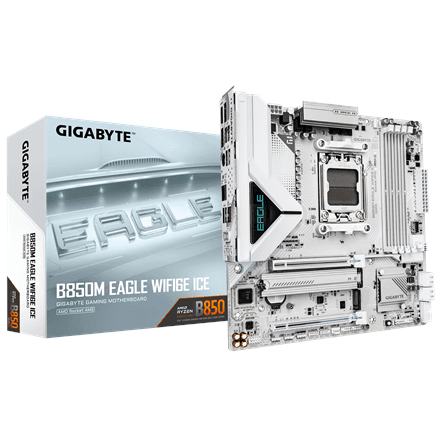 Gigabyte B850M EAGLE WF6E ICE · Processor family AMD · Processor socket AM5 – nuotrauka 1