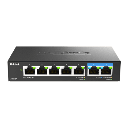 D-Link 7-Port Multi-Gigabit Unmanaged Switch – image 1