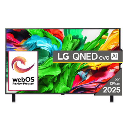 LG 55QNED85A3C | 55 | Smart TV | webOS 25 | UHD | Bllack – nuotrauka 1