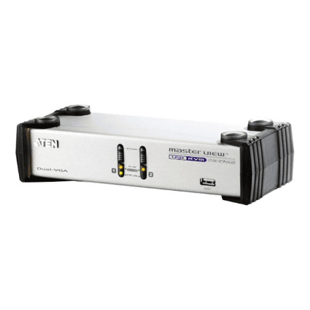 Aten | 2-Port USB VGA Dual Display/Audio KVMP Switch | CS1742C – nuotrauka 1