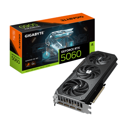Gigabyte GeForce RTX 5060 GAMING OC 8G · NVIDIA · 8 GB – nuotrauka 1