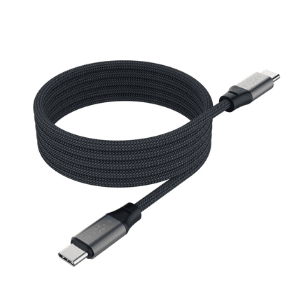 Fixed | Magnetic Braided Cable USB-C/USB-C, USB 2.0, Gray | FIXDBM-CC12-GR – image 1