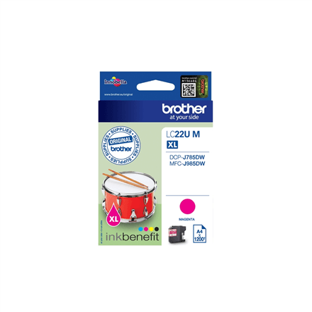 Brother LC-22UM | Ink Cartridge | Magenta – nuotrauka 1
