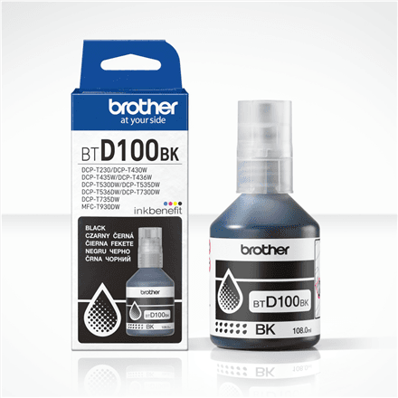 Brother BTD100BK | Ink Bottle | Black – nuotrauka 1