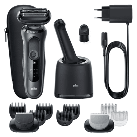 Braun | Shaver | 61-N7650CC | Operating time (max) 50 min | Wet & Dry | Black – nuotrauka 1