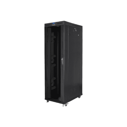 Lanberg Rack cabinet 19" free-standing 42U/800x1200 (flat pack) with glass door, LCD – image 1